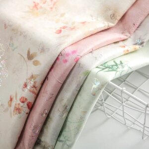 24 New Chinese Style National Jacquard Cheongsam Fabric Single-Sided Spring and Summer Dress Horse-Face Skirt