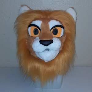 Lion Fursuit Partial Animal Costume Mascot Head And Tail