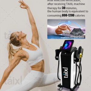EMSTaixl muscle shaping machine adds 4 new handles and pelvic stimulation pad for optional body shaping and weight loss