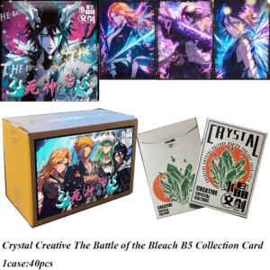 New Crystal Creative The Battle Of Bleach B5 Collection Cards Anime Characters Kurosaki Ichigo Kuchiki Rukia Boards Game Cards