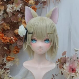 (NFD-21-65)Customize Full Head With Lock Crossdress Doll Female/Girl Japanese Anime Cartoon Character Kig Cosplay Kigurumi Mask