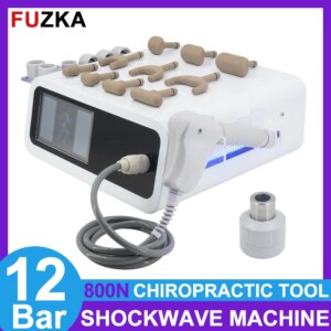 12Bar Pneumatic Shockwave Therapy Machine With 20 Heads Body Massage ED Treatment Pain Relief Relax New Shock Wave Equipment