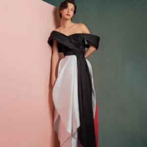 Customized  Delicate Satin Straight Off the Shoulder Evening Dresses Strapless Zipper Back Short Sleeves Homecoming Dre