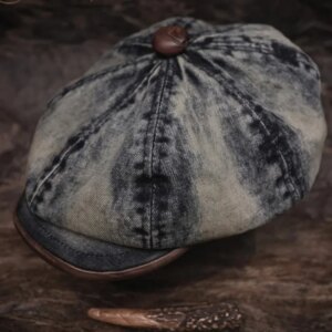 High Quality Handmade Amekaji Wear Old Men’s and Women’s Peaked Cap Beret Fashion Hat