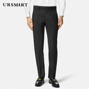 Classic Wool Men’s Pants British Fashion Gentleman Style Slim Fit Spring and Autumn New Customized Pants for Men