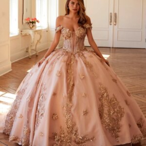 Pink Shiny Quinceanera Dresses Off Shoulder Ball Gown Sweet 16 Dress Applique Bow Beads Tull Corset Birthday Party Vestidos 15
