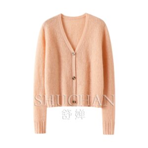 Soft V-neck 100% Cashmere Cardigan Women’s Pure Cashmere Sweater Knitted Cardigan Jacket Knitted Cardigan Women