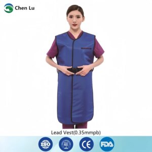X-ray radiological protection 0.35mmpb long lead vest radioactive workshops ionizing radiation protective lead clothing