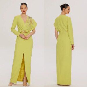 Customized Jersey Sequined Beading Ruched Homecoming A-line V-neck Bespoke Occasion Gown Midi Dresses
