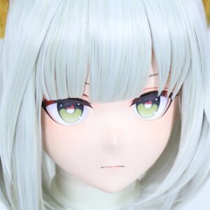 Customize Character Female/Girl Resin Kig Full Head With Lock Anime Cosplay Japanese Anime Kigurumi Mask