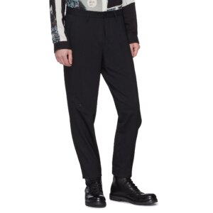 YOJI OOAK POCKET PANTS WOOL Dark niche design