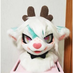 Fursuit Husky Fox Mascot (head) Halloween Party Fur Cosplay Gift