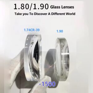 ALICIA 1.80/1.90 High Definition Glass Lenses Myopia Hyperopia Ultra High Number Of Lenses Optical Prescription Lenses Man Woman