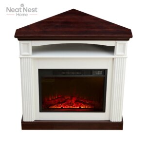 fireplaces electric,Corner fireplace cabinet for living room or bedroom with 23-inch fireplace inset heater for perfect ambiance