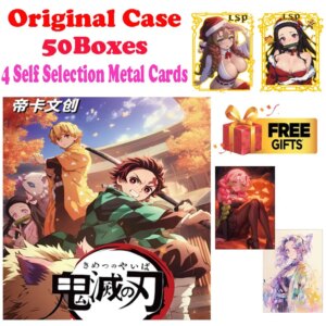 2024 Newest Case Wholesale Dika Demon Slayer Colored Paper Card Board Shinobu Anime Trading Mitsuri Tanjiro CCG TCG Hobbies Gift