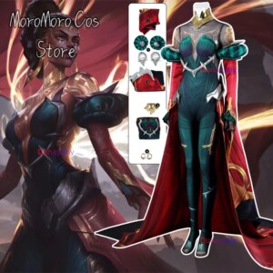 Mel 코스프레 Costume Women’s Jumpsuit Evening Dress Cape Long Skirt LOL Woman Disguise Anime Halloween Carnival Party Outfits