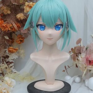 Kigurumi Asada Shino Kigurumi mask full headband lock cosplay headshell props costume anime game