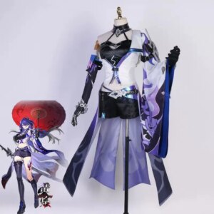 In stock Cos Honkai: Star Rail Anime Sea Cruiser Acheron Miss Cosplay Women Costume