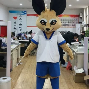 New Adult Hot Sale Foam Cute Boy Fox Cartoon Mascot Costume Plush Christmas Fancy Dress Halloween Mascot Costume