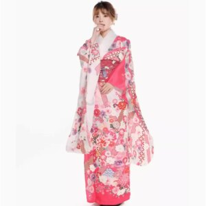 Japanese Sakura Kimono Women’s Traditional Formal Dress