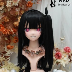 (NFD42-4)Customize Full Head With Lock Crossdress Doll Female/Girl Japanese Anime Cartoon Character Kig Cosplay Kigurumi Mask