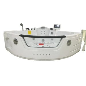 ABS Board Air Bubble LED Light Computer Controlled TV Whirlpool Massage Bathtub