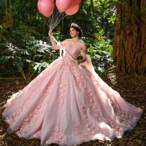 Customized Shiny Pink Off Shoulder Quinceanera Dress applique crystal Lace 3D flower Bow vestidos de 15 Quinceanera