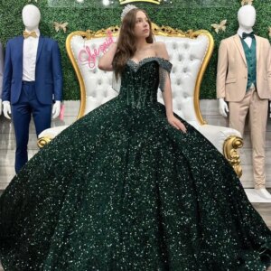 Customized Shiny Sequins Ball Gown Quinceanera Dress 2024 Princess Tassel Sweet 16 Dress Girl Birthday Party Vestidos De 15 Años