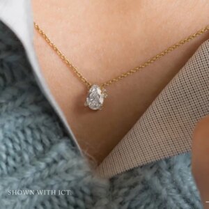 Custom To A Flame Necklace Moissanite Necklace Pendant S925 Sterling Silver Party Wedding Necklaces For Women with Certificate