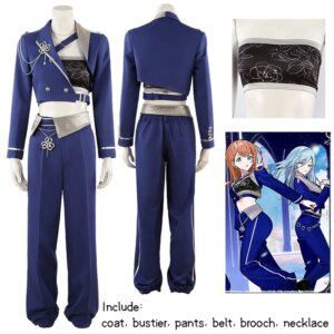 Customize! Momoi Airi Cosplay Anime Game Project Sekai More More Jump Blue stage uniform Female Costume A