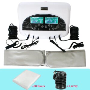 Dual Ionic Cleanse Detox Foot Spa Hydrogen Machine Detox Machine Cell Machine Aqua Foot Bath with FIR Heating Belts