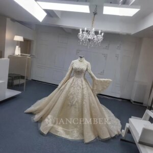 Chic Champagne Organza Princess Ball Gown Quinceañera Dresses Decals Exquisite Birthday Party For 15th Girls vestido de 15 años