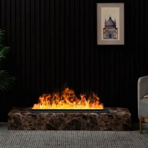 5 year warranty automizing water steam mist electric 3d vapour fireplace multicolor 1500