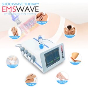 Portable physical therapy machine Orthopedics Acoustic Radial Shock Wave EMS muscle stimulation vacuum cupping body massage