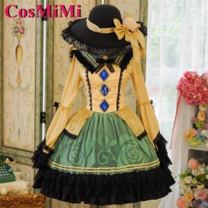 CosMiMi Komeiji Koishi Cosplay Game Touhou Project Costume Elegant Gorgeous Sweet Formal Dress Carnival Party Role Play Clothing