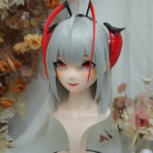 Kigurumi Ark of Tomorrow W Kigurumi mask Full Headband Lock Cosplay Headshell Props Costume Anime Game
