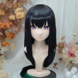 (NFD36–22)Customize Full Head With Lock Pretty Female/Girl Japanese Animego Character Kig Cosplay Kigurumi Mask Crossdress Doll