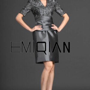 Elegant Short Sleeves V Neck Mother Of The Bride Dresses Custom Made Mother’s Formal Gowns