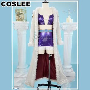 COSLEE Anime One Piece Nico Robin Miss Allsunday Cosplay Costume Uniform Coat Hat Top Pants Halloween Party Outfit Women New