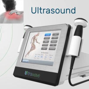 1MHz Ultrasound Therapy Machine Ultrawave Device with Two Applicators for Pain Relief