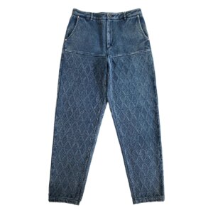 Men’s Indigo Sashiko Tapered Pants Japanese Style Trousers