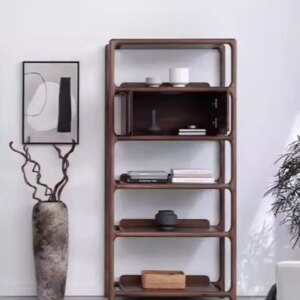 North American black walnut all solid wood bookshelf shelf study living room office partition bookshelf