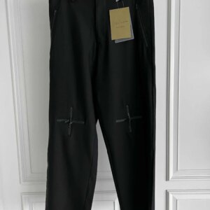 TOP-YAMAMOTO original design black zippered men’s trousers, original designer skinny pants
