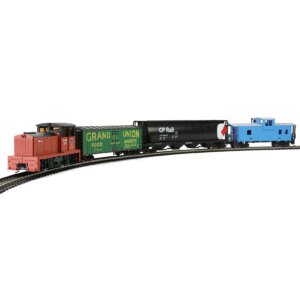 Evemodel HO Scale 1:87 Railway Locomotives with Model Wagons (Covered Hopper Car , Wood-side Reefer , Wide Vision Caboose) 01RM