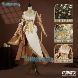 Honkai Star Rail Aglaea Cosplay Costume Wig Dress Headwear Amphoreus The Goldweaver Halloween Party Women Girls Props Carnival