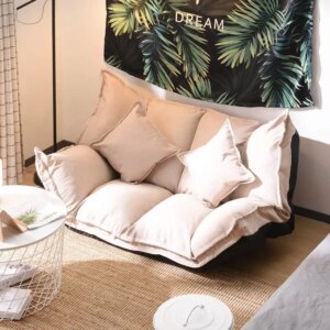 Lazy sofa bedroom tatami foldable living room on the ground floor mat type reclining sleeping double human kennel