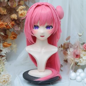 (NFD-14-19)Customize Full Head With Lock Crossdress Doll Female/Girl Japanese Anime Cartoon Character Kig Cosplay Kigurumi Mask