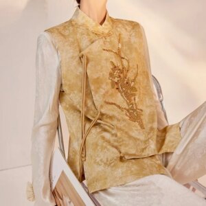 National style new Chinese heavy industry embroidery fashion casual vest temperament light luxury loose waistcoat