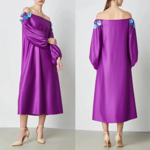 Little Daisy CustomizedModern Style Formal Evening Off The Shoulder A-line Flowerss Bespoke Occasion Dresses