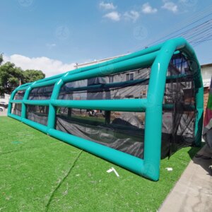 Outdoor Sports Inflatable Batting Cage Tent Baseball Training Court Cage Foldable Baseball With Pitching Net